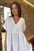 Made in Italy Kos Smock Dress White /14 =